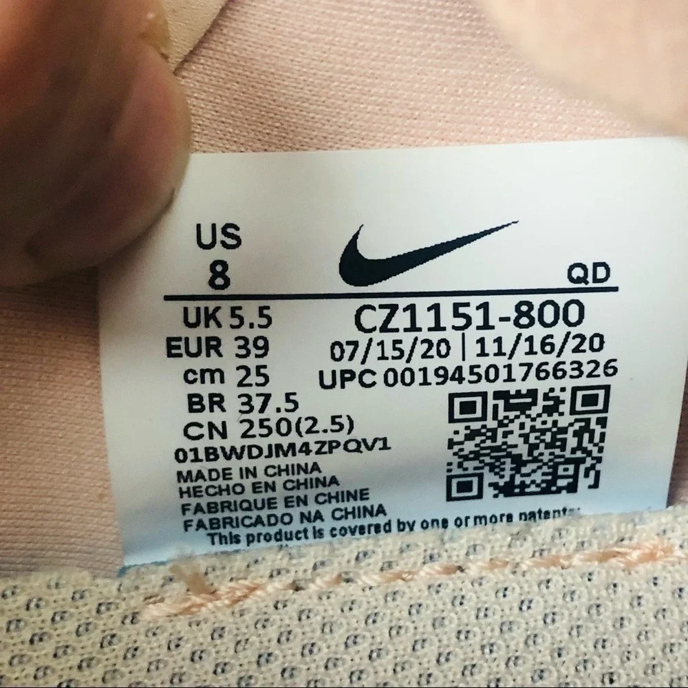 Nike Wmns Air Zoom Type Orange Pearl Women Casual Shoes CZ1151-800 Size‎ 8